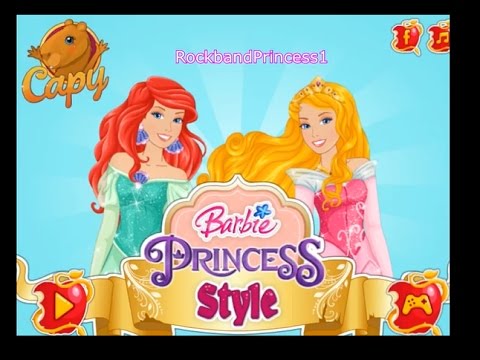barbie princess games dress up